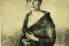 Retrato de uma pintura de uma mulher