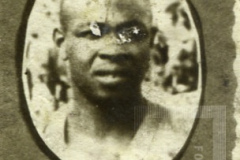 Retrato de homem com moldura de esporte