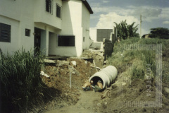 Canalização do Córrego no bairro do Cardoso
