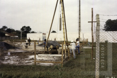 Obra no centro esportivo