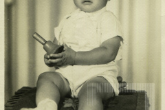 Jorge Luiz quando bebê