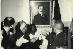 Inauguração da exposição do quadro do ex-prefeito Francisco Romano de Oliveira