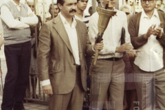 João Thiers Fernando Lobo na frente da Matriz