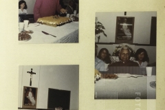 Padre em missa e festa de aniversário