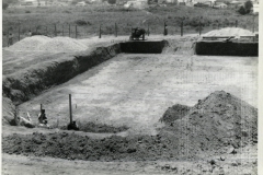 Construção da piscina no João do Pulo