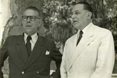 Cesar Salgado visitando obra