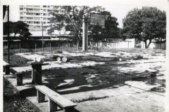 Pátio antes da reforma na escola Alfredo Pujol