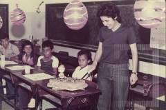 Festa de aniversário em sala de aula