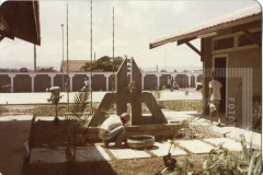 Obras na área externa do edifício do Planedi
