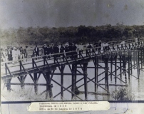Primeira ponte construída sobre o Rio Paraíba inaugurada em 1836, ruída em 30 de janeiro de 1874