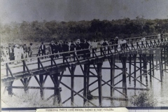 Primeira ponte construída sobre o Rio Paraíba inaugurada em 1836, ruída em 30 de janeiro de 1874