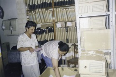 Funcionários do arquivo municipal