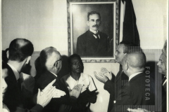 Inauguração da exposição do quadro do ex-prefeito Francisco Romano de Oliveira