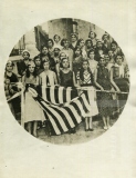Bandeira oferecida pelas jovens de Pinda ao batalhão