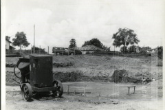 Construção da piscina no João do Pulo
