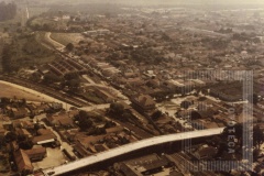 Foto aérea do viaduto