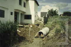 Canalização do Córrego no bairro do Cardoso